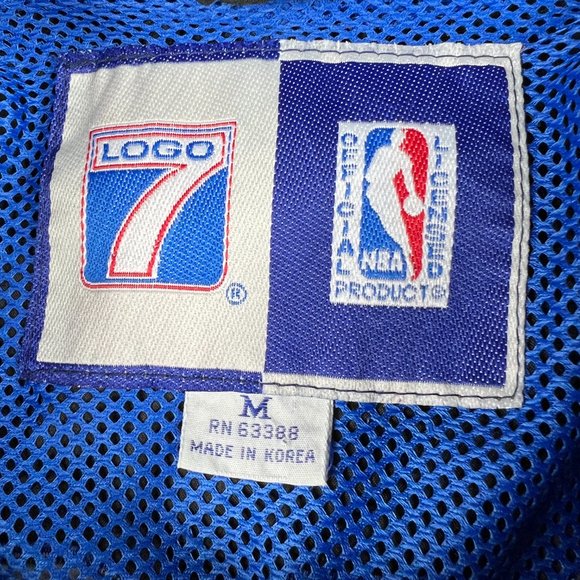 VTG Logo 7 Orlando Magic Jacket Adult Medium Black Full Zip Hooded Windbreaker - Picture 8 of 16